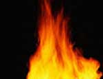 В Челябинске  сгорел трейлер горячего питания