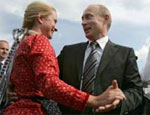 Путин отрицает танцы под двойников ABBA